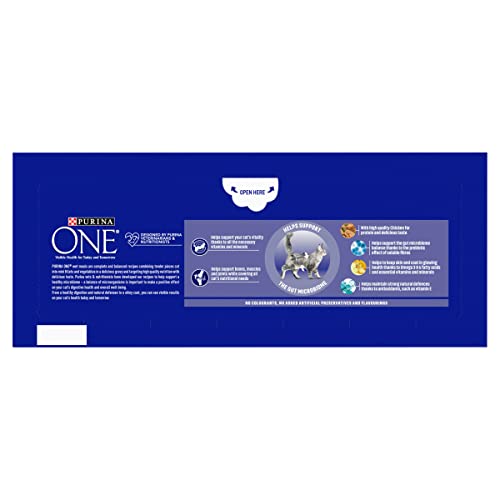 PURINA ONE Mini Fillets Mixed Selection in Gravy Adult Wet Cat Food 40x85g