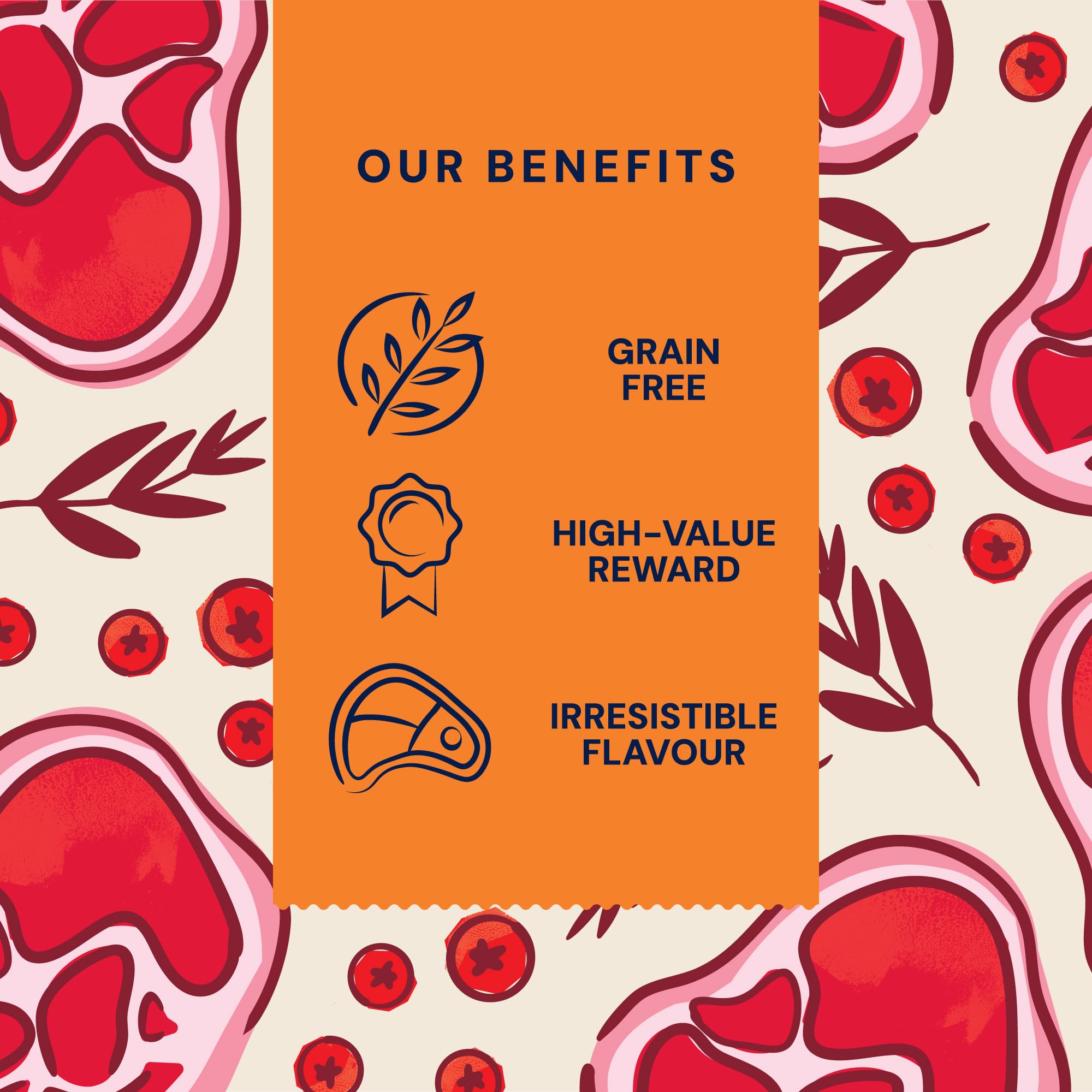 Pooch & Mutt - Puppy Jerky Training Treats, Grain Free Dog Treat Suitable for All Ages, Beef Jerky for Dog Training, Pack of 1x80g (packaging may vary)