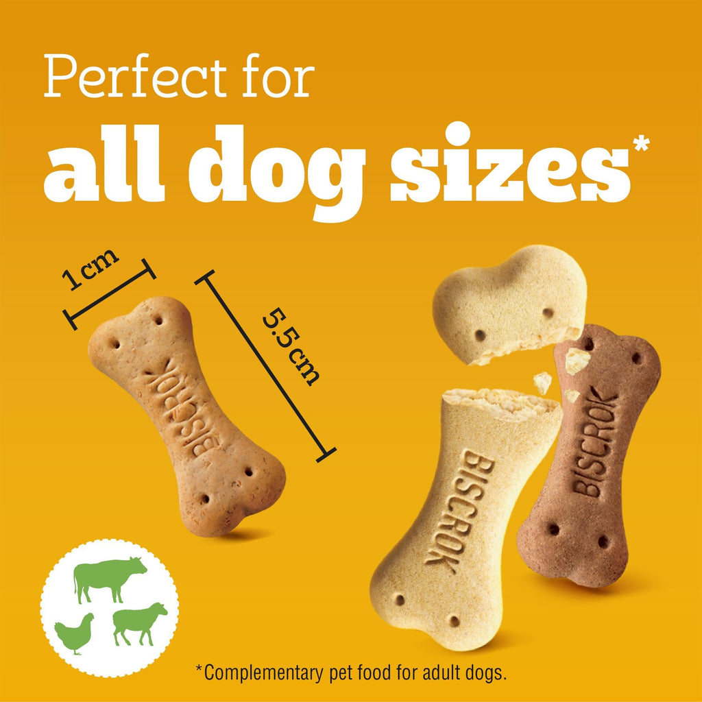 Pedigree Biscrok Multi Mix - Dog Treats - Bone-Shaped Biscuits - 500 g