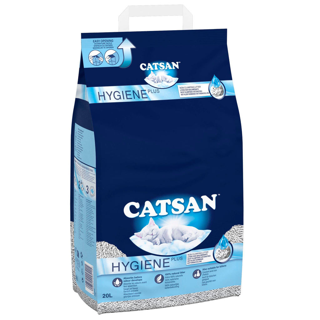 Catsan Hygiene Plus Cat Litter White, 20L