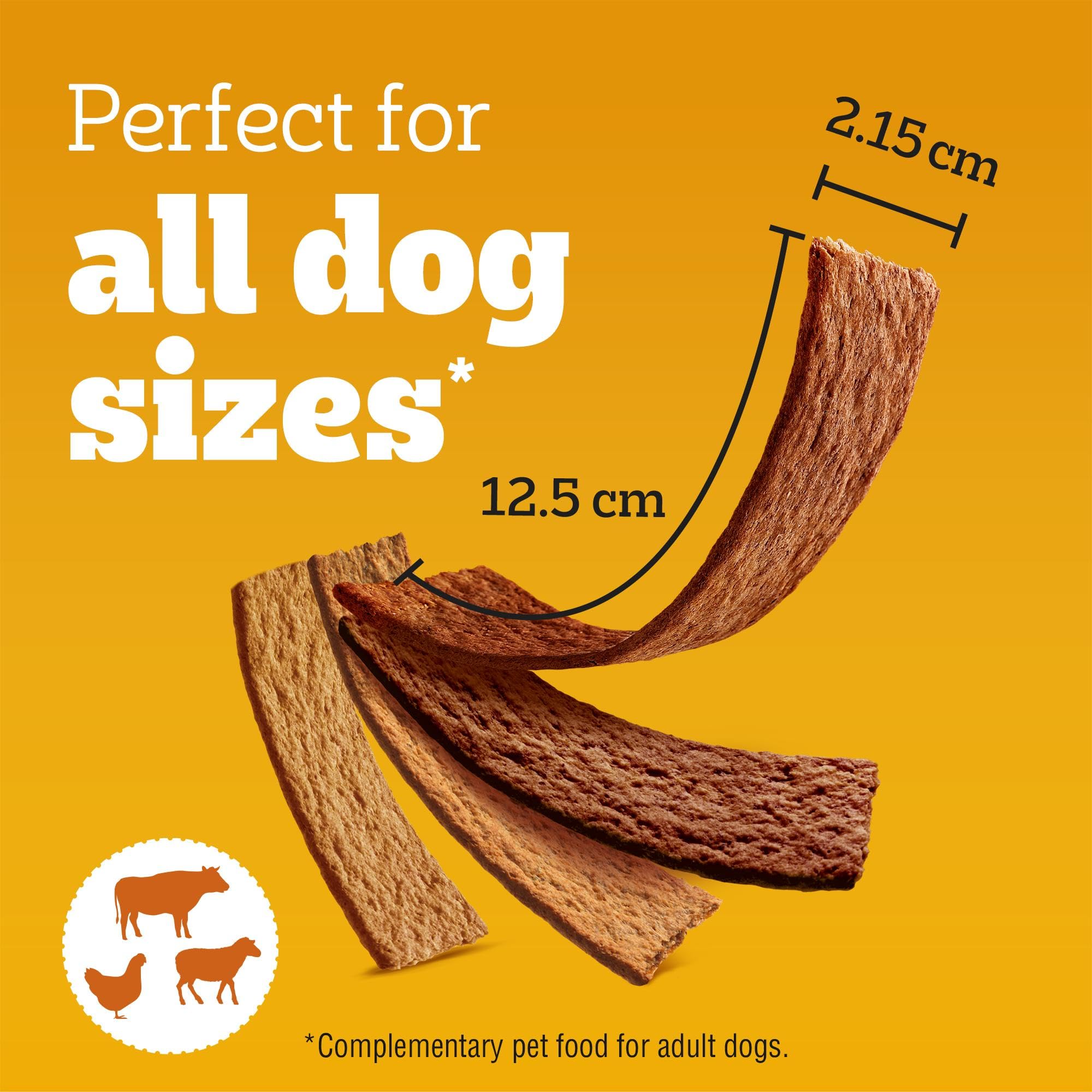 Pedigree Schmackos Mega Pack 110/112 Strips Snacks, Dog Treat Multipack with Beef, Lamb and Poultry Flavours