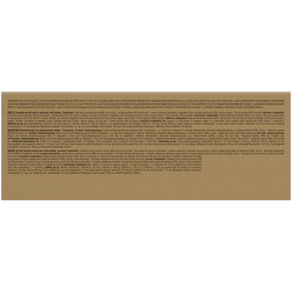 whiskas 1 plus Adult Mixed Selection in Jelly 84 Pouches, Adult Wet Cat Food, Megapack (84 x 85 g)